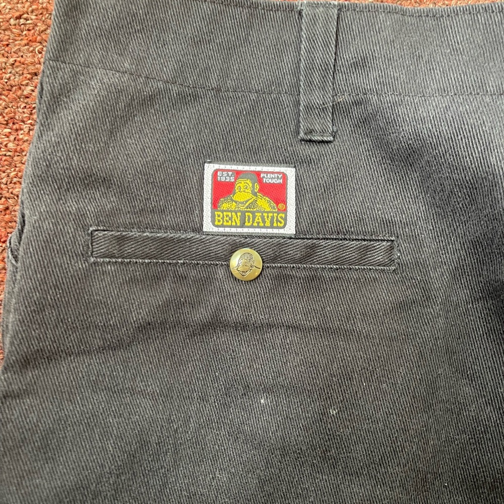 Ben Davis Black Flat Front Shorts - Picture 2 of 5